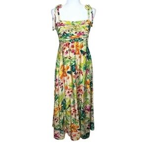 Taylor Multicolor Floral Casual Dress- prom like-make an offer